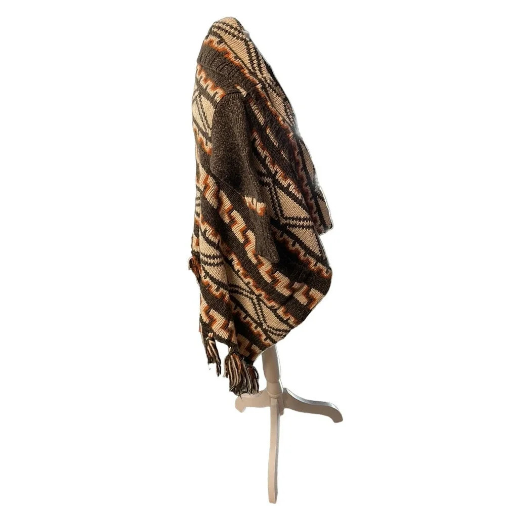 Abercrombie & Fitch Women's Wool Blend Aztec Print Shawl Cardigan Size XS/S‎ - Picture 4 of 10